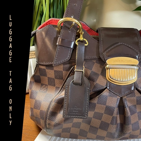 Louis Vuitton Handbags - Louis Vuitton Small/Mini Luggage Tag in Dark Brown, 
Free Non LV Clasp.